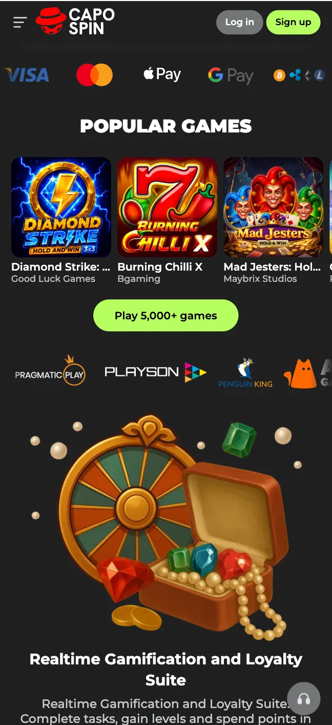 Capospin Casino App